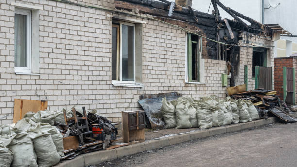 Professional Emergency Fire Cleanup technician working in Beverly, OH